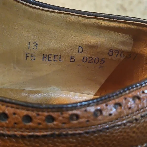 Vintage NETTLETON Brown LEATHER Wingtip Oxford Dress Shoes Size 13